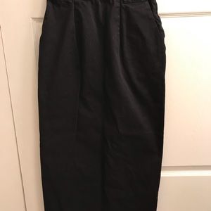 Black pencil skirt